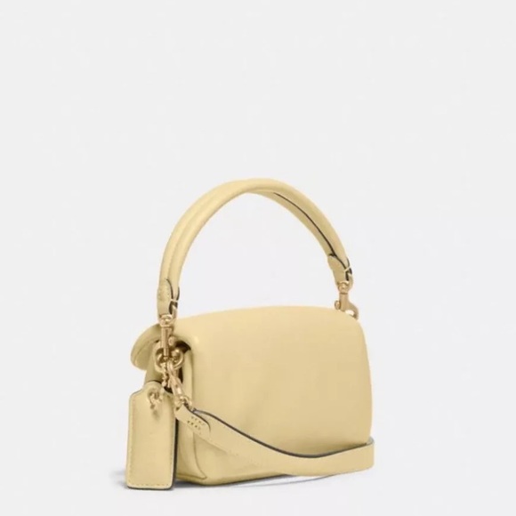 COACH Pillow Tabby 18 Nappa Soft Leather Mini Yellow - Picture 2 of 11